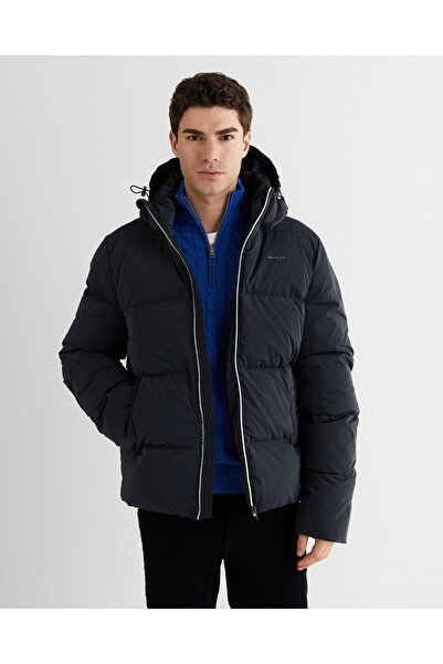 Gant Erkek Lacivert Regular Fit Fermuarlı Ceket