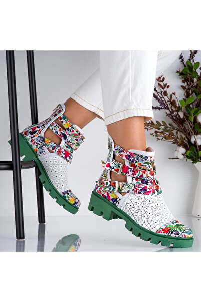 Polinski Shoes Polinski Magique women's genuine Leather boots with cut-out de...