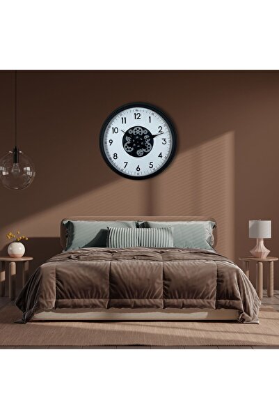 Leyaton Black Motion 60 cm Wheel Wall Clock Lwlhm-Ytrs345