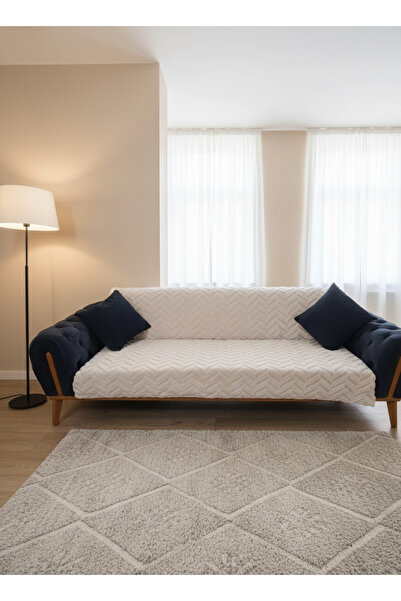 ALLGELSİN Sofa Cover Sofa Bed Cover Welsoft Fabric Sofa Cover Non-Slip Base W...