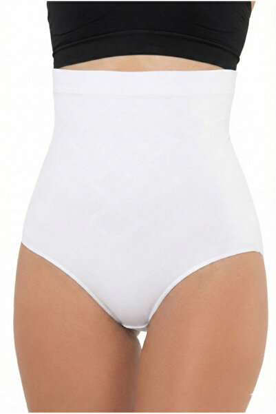 OBJE Women's White Underbust Corset with Agraflas