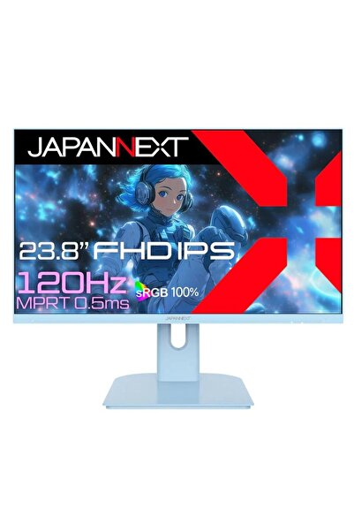 Japannext Monitor de gaming 23.8in IPS FHD 120Hz 0.5ms Difuzoare HDMI/VGA Alb...