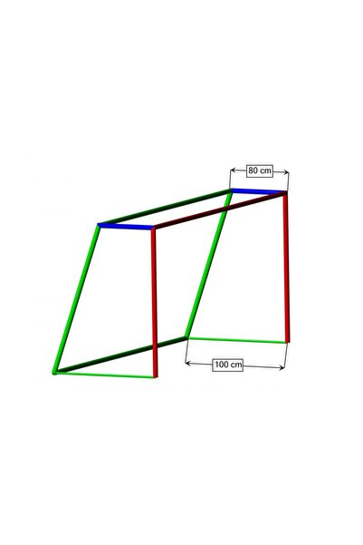 Huck Football/handball goal nets 3x2 m, 3 mm wire