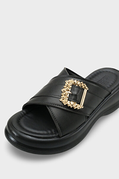 Riccon Women's Slippers 00121023 Black