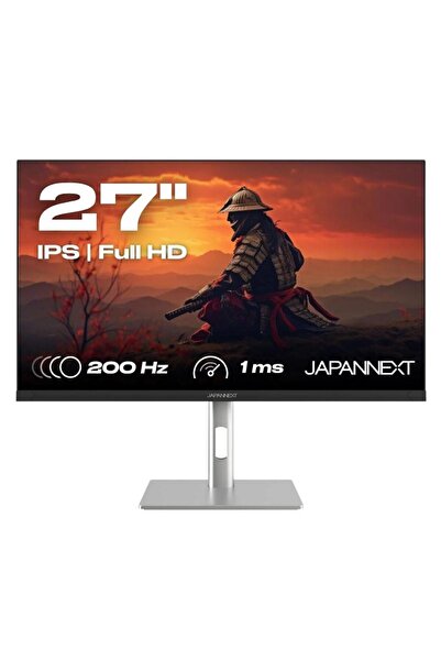 Japannext Οθόνη παιχνιδιών 27" IPS FHD 200Hz 0,5ms HDMI/DP Μαύρο/Ασημί