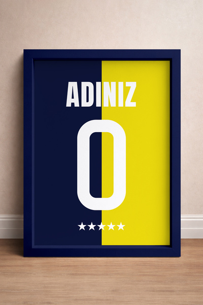 HOMEPACK Kişiye Özel Taraftar Tablosu, Çerçeveli Takım Tablosu, Taraftar Post...