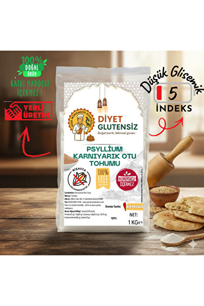 Diyet Glutensiz Glutensiz Psyllium(Karnıyarık Otu) Tohumu 1 Kg