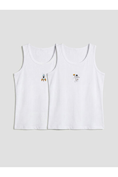 LC Waikiki Zero Roba Collar Boys' Undershirt 2-Pack for Style Seekers from Uz...