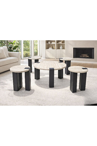 DEC22 Service table set with an innovative wooden design