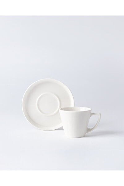 Madame Coco Mercure 6 Kişilik 12 Parça Kahve Fincan Seti - Beyaz - 90 ml