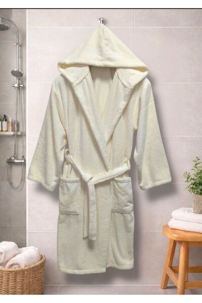 MYSOFTHOME Triga Bathrobe with Hood 100% Cotton