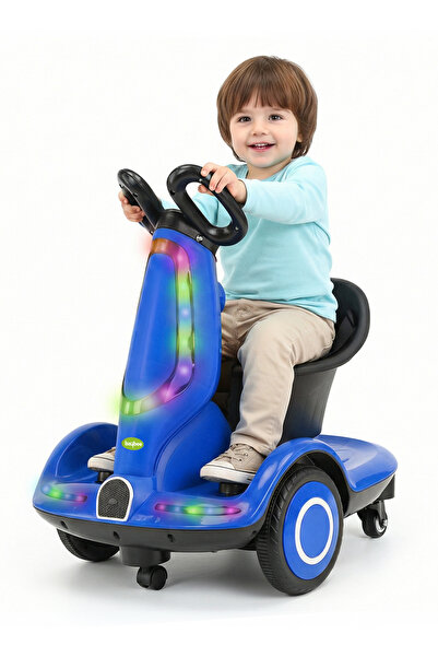 BAYBEE سيارة توازن كهربائية للأطفال من سويفترو مزودة بعجلات 360 درجة، وأضواء ...