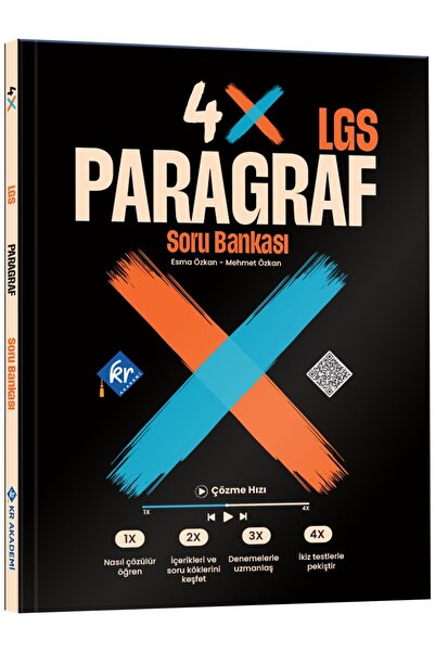 KR Akademi Yayınları LGS 4X Paragraf Soru Bankası