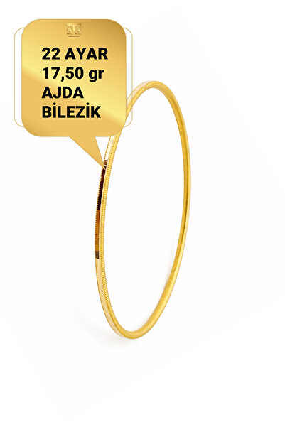 Mehmet Ata Kuyumculuk 22 Ayar 17,50 gr Düz Ajda Bilezik