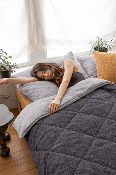 BEYAZLALE Pilotă dublă de lux, reversibilă, din bumbac |   195x215cm