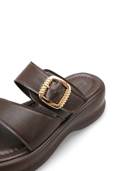 Riccon Жіночі міжпальцеві капці 00121024 Коричневі