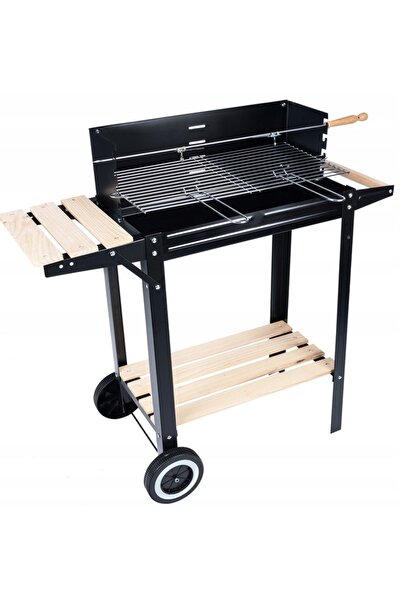 zola Garden barbecue for wood and charcoal, 4 levels, rotisserie, wheels, 87x...