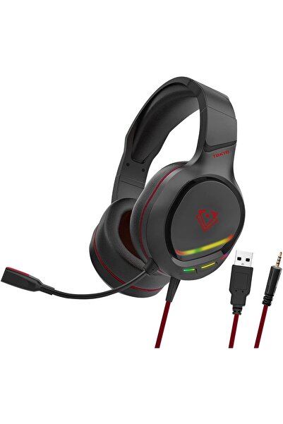 Generic سماعة رأس Vertux Tokyo للألعاب السلكية العازلة بأسلاك والمضخمة للصوت،...