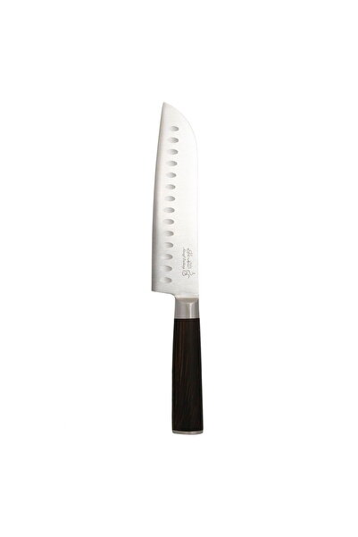 Generic Al Saif Gallery steel knife, size 7, with wooden handle - black
