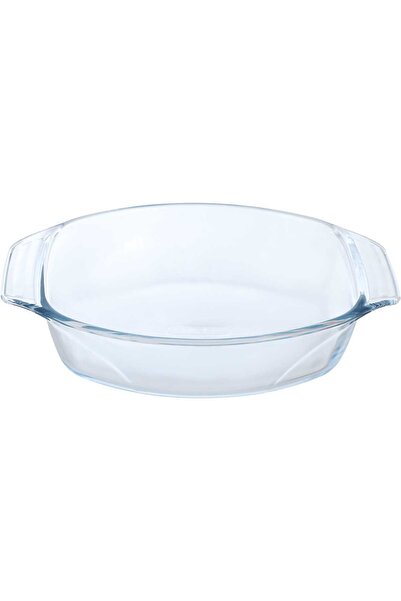 Generic Pyrex glass oven tray, 2 litres, 30 x 21 x 7 cm, French - transparent
