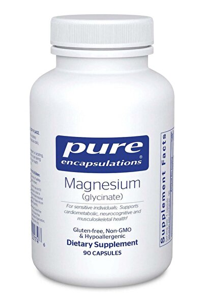 Pure Encapsulations Magnesium (Glycinate) Dietary Supplement 90 Capsules