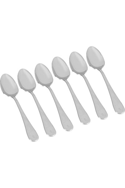 Generic Al Saif Gallery Engraved Stainless Steel Dinner Spoon Set, 6 Pieces -...