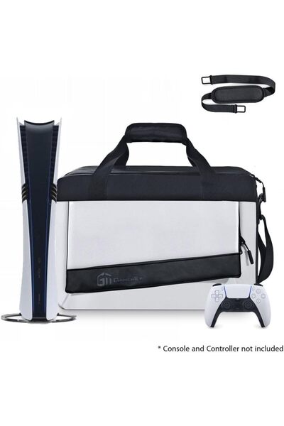 Generic حقيبة سفر لجهاز بلاي ستيشن 5 برو من جيمرتك، مزودة بحزام كتف قابل للتع...