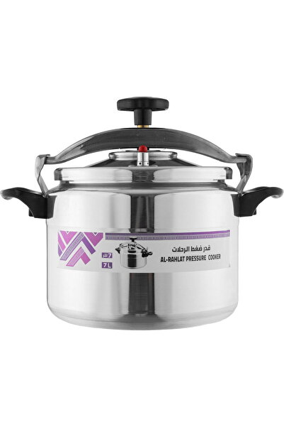 Generic Aluminum Pressure Cooker, 22 cm, 7 L - Silver