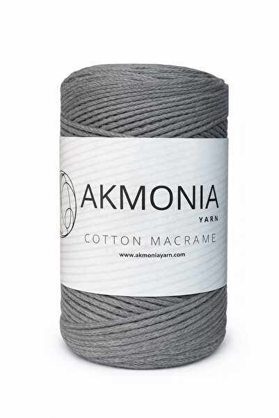 Akmonia Makrome Pamuklu Örgü ip 250 Gr 2mm Çanta ipi ,Supla ip ,Ev Dekorasyon...