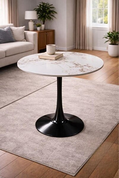 DEC22 Round cafe table with a touch of luxury