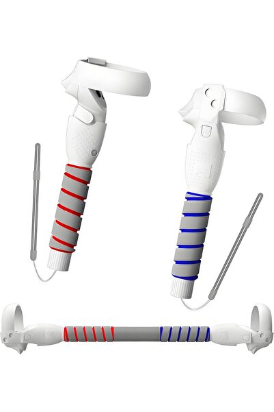Generic 3 in 1 Upgraded VR Dual Long Stick Handle Extension Game Grips Handle...