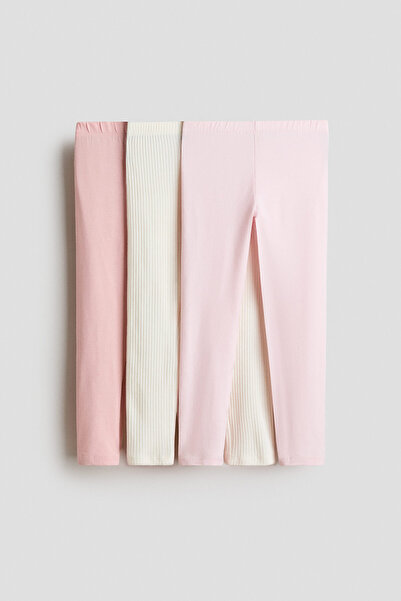 H&M 3’lü Pamuklu Jarse Tayt