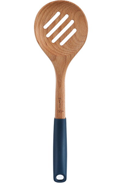 Generic Al Saif Gallery Wooden Plastic Food Stirring Spoon, 33 x 9.5 cm - Dar...