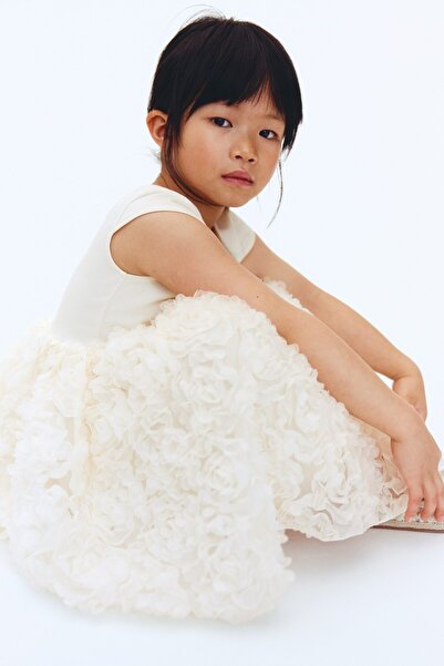 H&M Çiçek Aplikeli Elbise