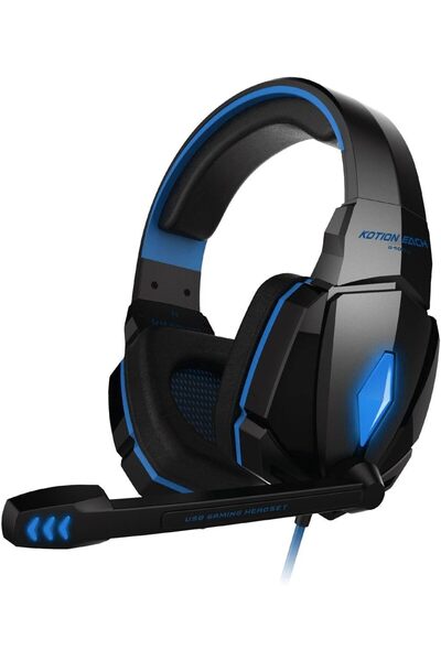 Generic سماعة رأس للألعاب KOTION EACH G4000 بمنفذ USB 3.5 ملم، مزودة بميكروفو...