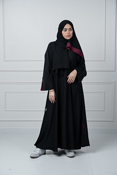 LAVİNİA Lavinia women's abaya, premium Super Dew fabric, colorful embroidery