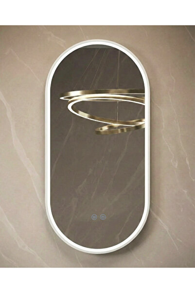 Olivy Oglindă de baie LED ovală 50x100 cm, 3 nuanțe de lumină, dezaburitor și...