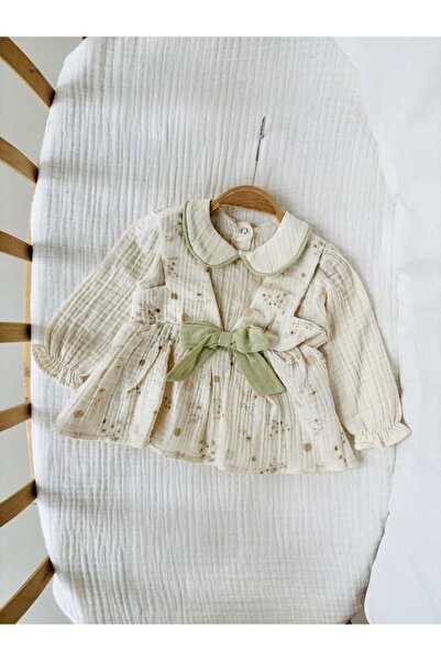 NUNU BABY Vanessa Fiyonklu Elbise - Yeşil