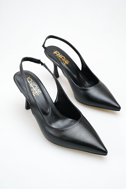 ich1one Varese Women's Leather Heeled Ballerina Shoes – 5 cm Heel, Casual and...