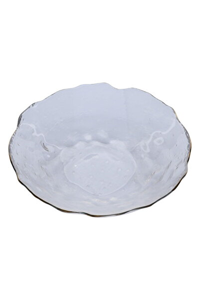 Generic Al Saif Gallery glass plate, 3.5 x 14 cm, deep round - transparent