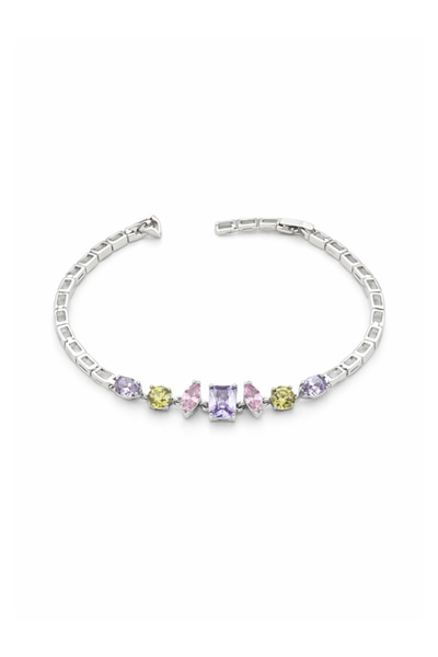 Brezza Lusso Jewelry Ametist Bahçesi Enerji Pink Kadın Bileklik