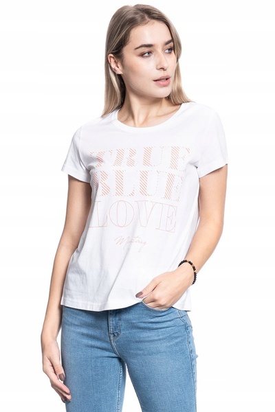 Mustang Tricou Dama, Mustang, Alina C Print, Marime S, Bumbac, Maneca Scurta,...