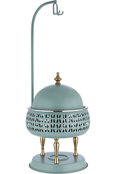 Generic سخان طعام من الفولاذ المقاوم للصدأ من معرض السيف، بأرجل ذهبية، سعة 3 ...