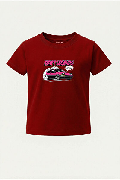 nirvoda تي شيرت للأطفال مطبوع عليه سيارة دريفت ماستر للأطفال