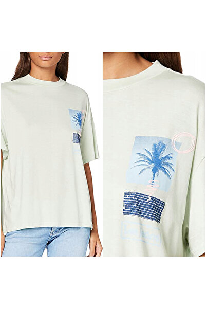 Lee Tricou Dama, Lee, Oversized Tee, Regular Fit, Maneci Scurti, Bumbac, Mari...