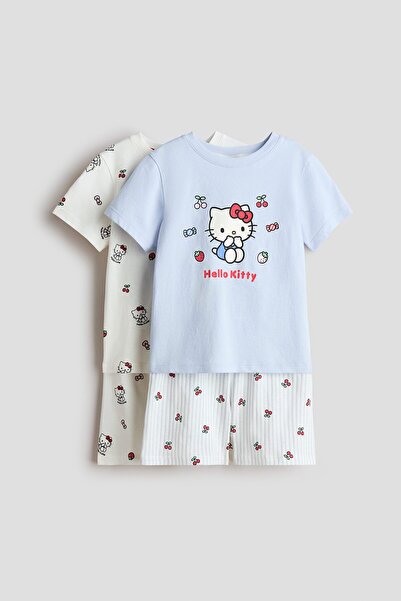 H&M 2'li Baskılı Pijama Takımı