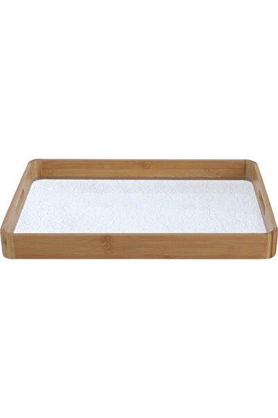 Generic Alsaif gallery Acrylic Tray, 45x30x4 cm - Transparent Brown