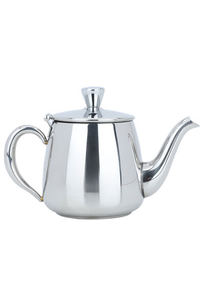Generic Al Saif Gallery Steel Tea Pot with Handle, 0.7 litre - Silver