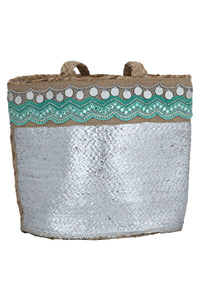 Generic حقيبة ترمس من قماش الكانفاس من معرض السيف، 40 × 30 سم - متعددة الألوان