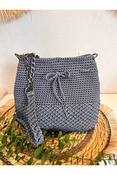 AY TASARIM MAKROME Knitted arm bag